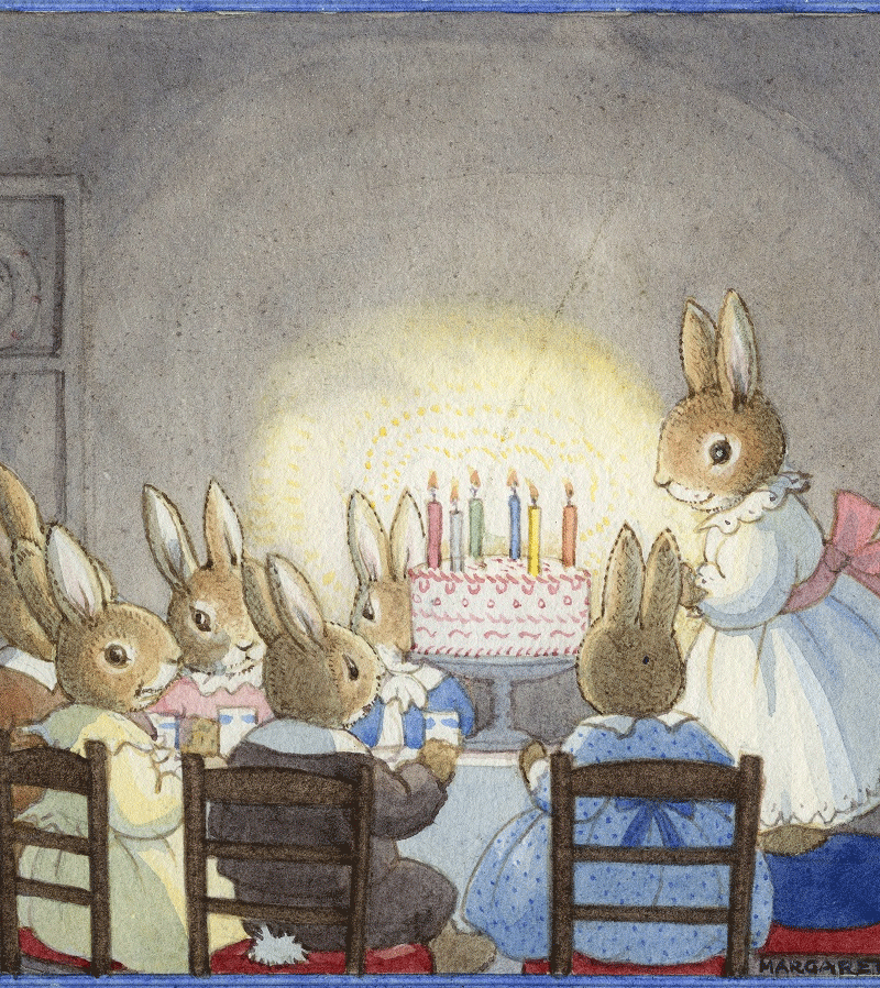 Margaret Tempest Birthday Party Greeting Card - Elegant & Whimsical Design for Birthdays, Celebrations & Special Occasions - Perfect for Friends, Family & Coworkers