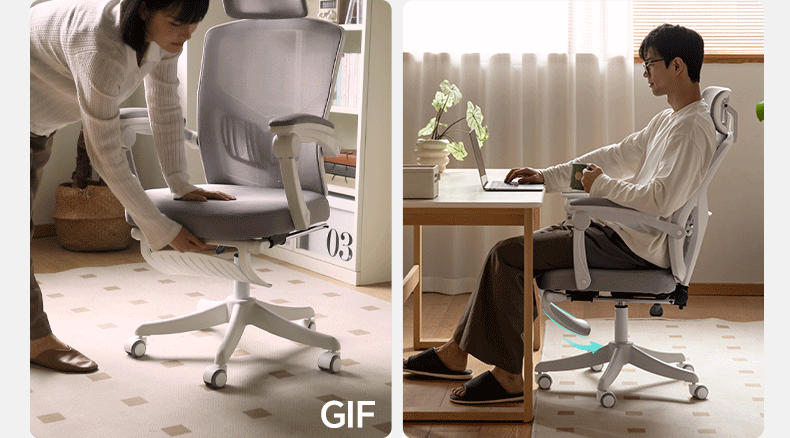 Ergonomic Office Chair with Lumbar Support - Comfortable Computer Desk Chair for Long Hours Sitting - Perfect for Home Office, Gaming, and Workspace