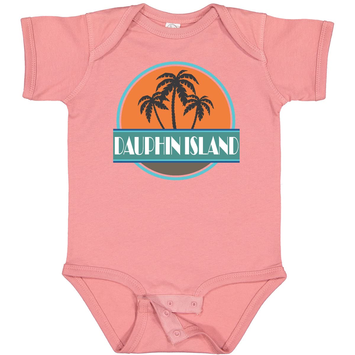 Inktastic Dauphin Island Alabama Vacation Baby Bodysuit - Soft Cotton Cute Infant Onesie for Beach Trips & Family Holidays