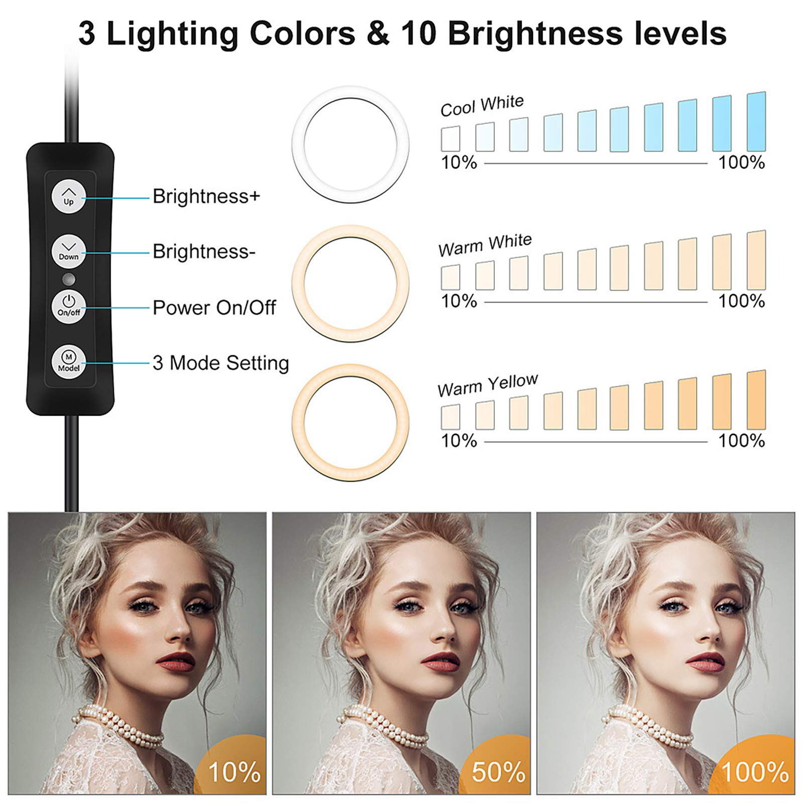 12-inch Ring Light with Extendable Tripod Stand & Phone Holder - Professional Lighting for Video Photography, Live Streaming, Makeup | Bluetooth Remote Compatible with iOS/Android - Perfect for YouTube, TikTok, Instagram & Home Studio Setup
