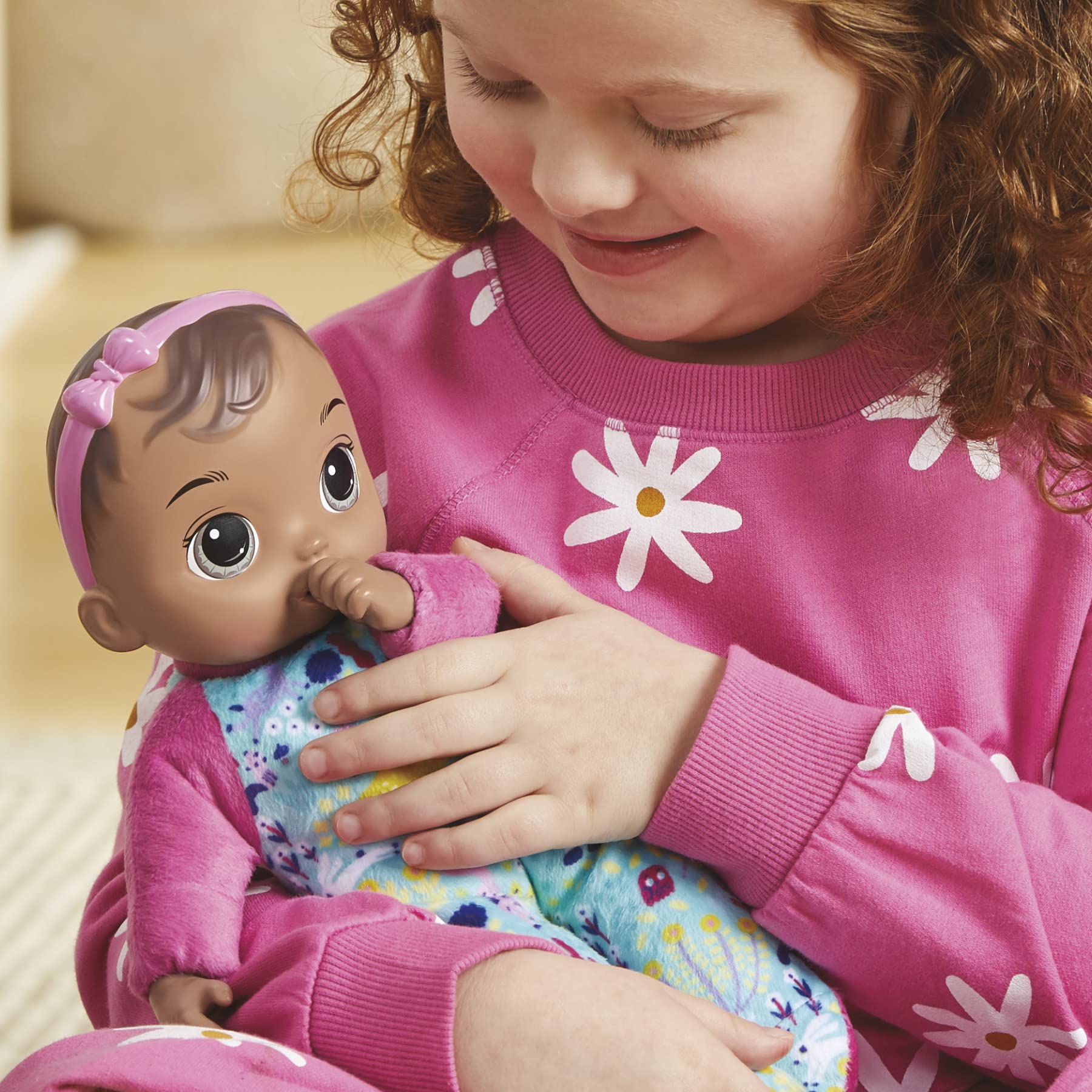 Baby Alive Soft ‘n Cute 11-Inch First Baby Doll with Brown Hair | Washable Soft Toy for Toddlers 18+ Months | Perfect Easter Gift for Kids | Great for Pretend Play, Role Playing & Early Childhood Development