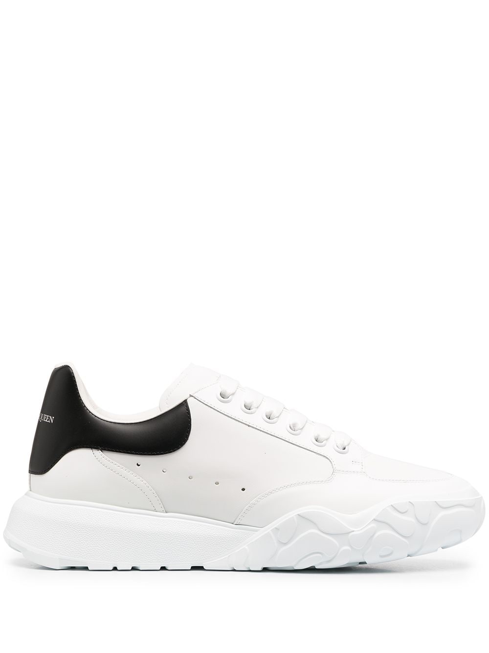 Alexander McQueen Black Leather Sneakers for Men - Stylish Luxury Casual Shoes for Everyday Wear & Fashion Outfits