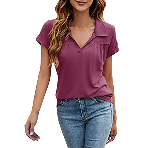 Women's Summer Tops - Loose Fit Crewneck T-Shirts & Casual Tunic Tees | Short Sleeve Blouses for Everyday Wear, Beach Outings & Summer Vacations
