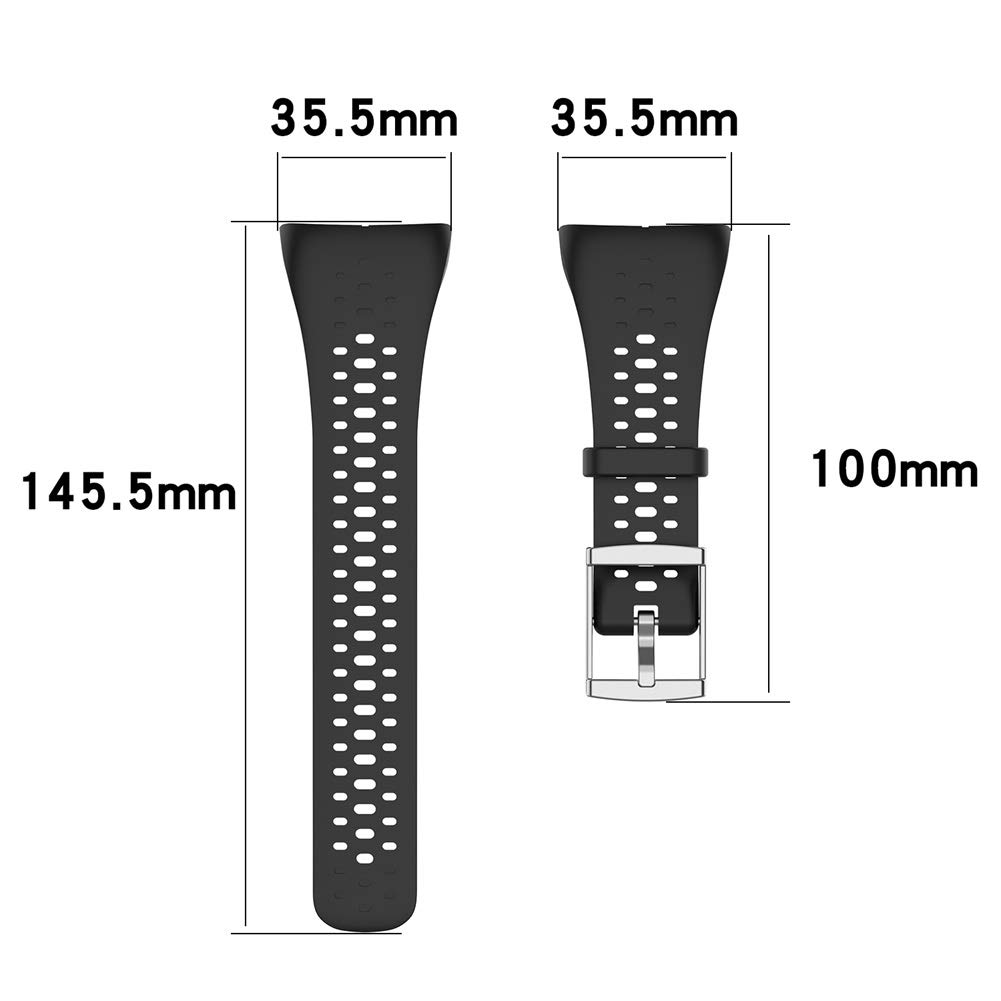 Polar M400/M430 Silicone Watch Band - Soft Adjustable Strap for Sports & Fitness