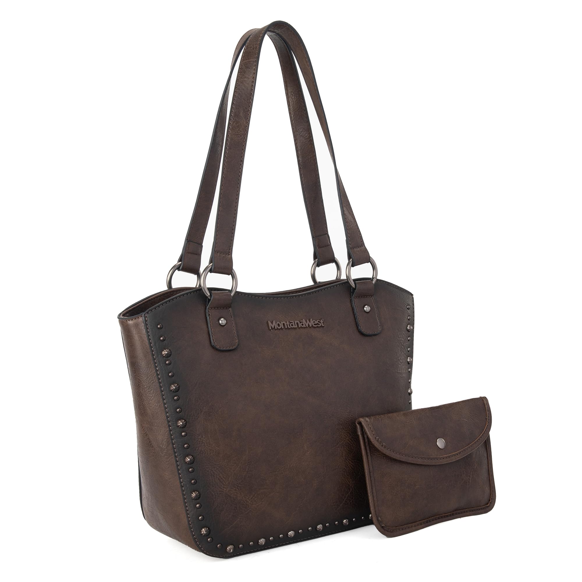 Montana West Distressed Vintage Tote Bag for Women - Western Style Leather Purse & Handbag - Perfect for Work, Travel & Casual Outings
