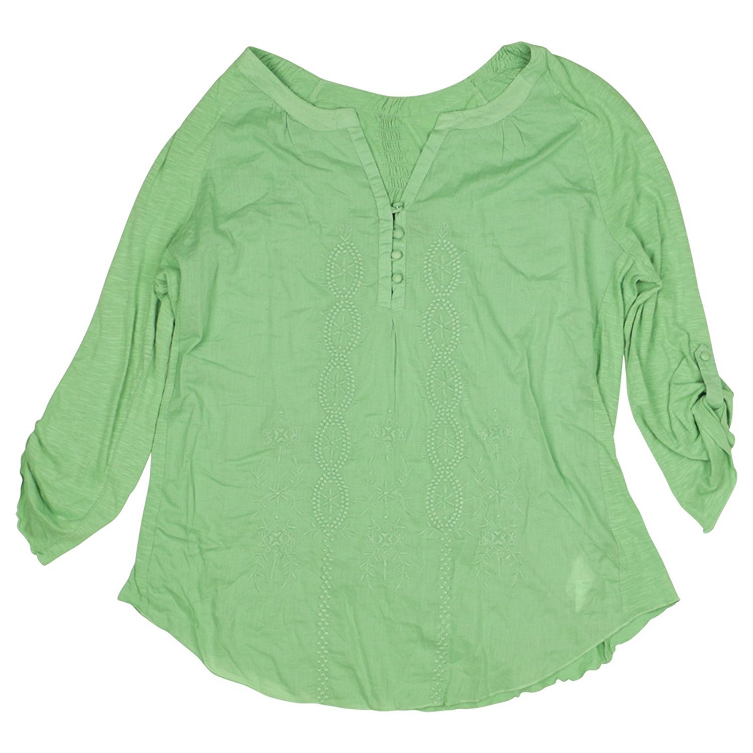 NINE WEST Women's Vintage America Laelia Embroidered Blouse - Stylish Floral Top for Casual Wear, Office & Date Night Outfits