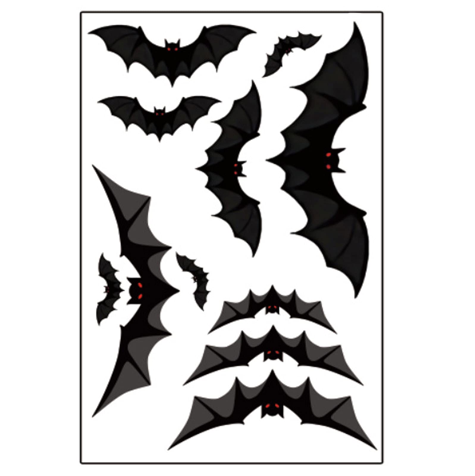 Naladoo Double-Sided Electrostatic Glass Window Stickers - Halloween Decor, Wall Decals, Baby Photo Props & School Counselor Decorations (Size F, One Size) - Perfect for Seasonal Home Decor, Classroom Themes & Photography Backdrops