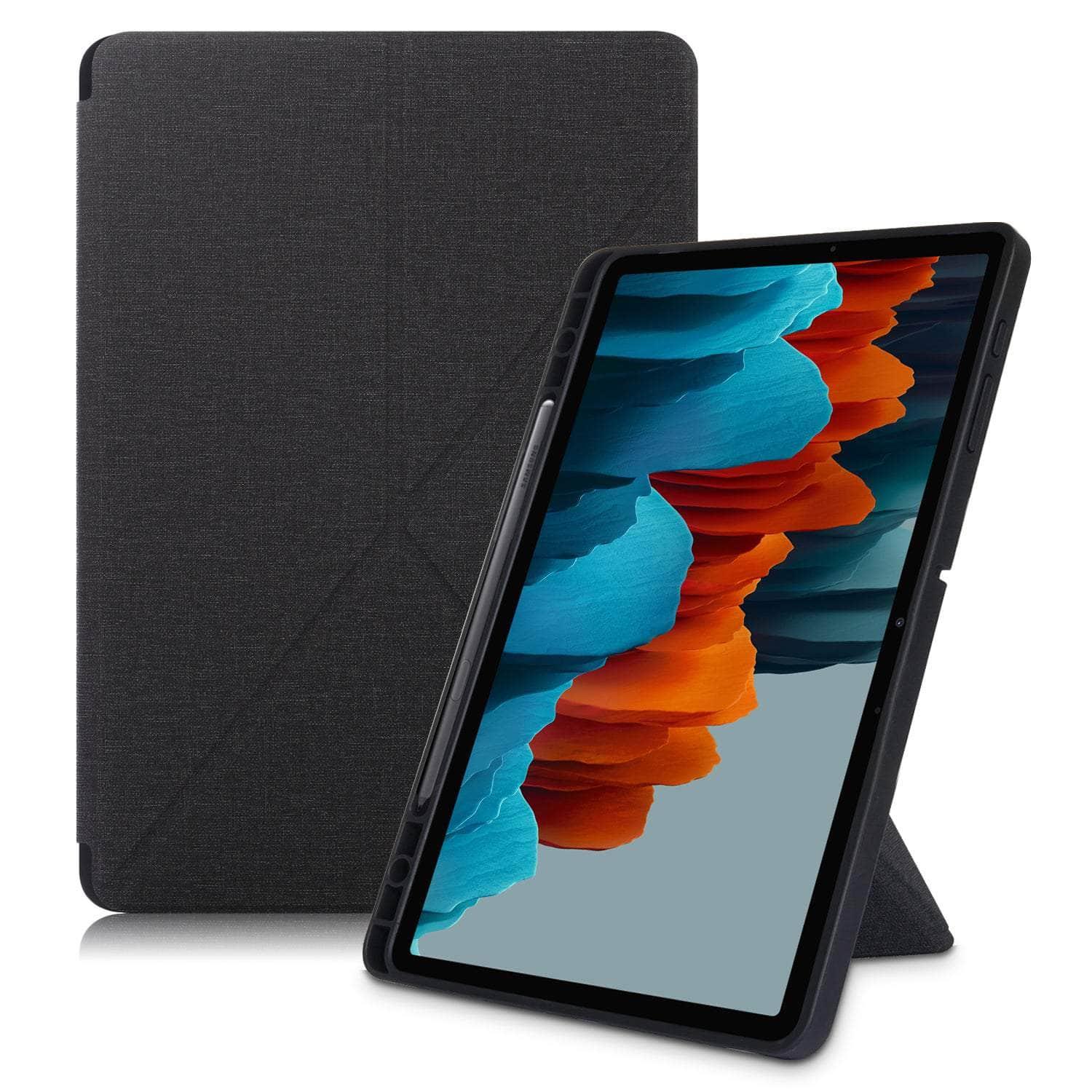 Samsung Galaxy Tab S8 Ultra Smart Tri-Fold Magnetic Stand - Adjustable Tablet Holder for Work, Study & Entertainment