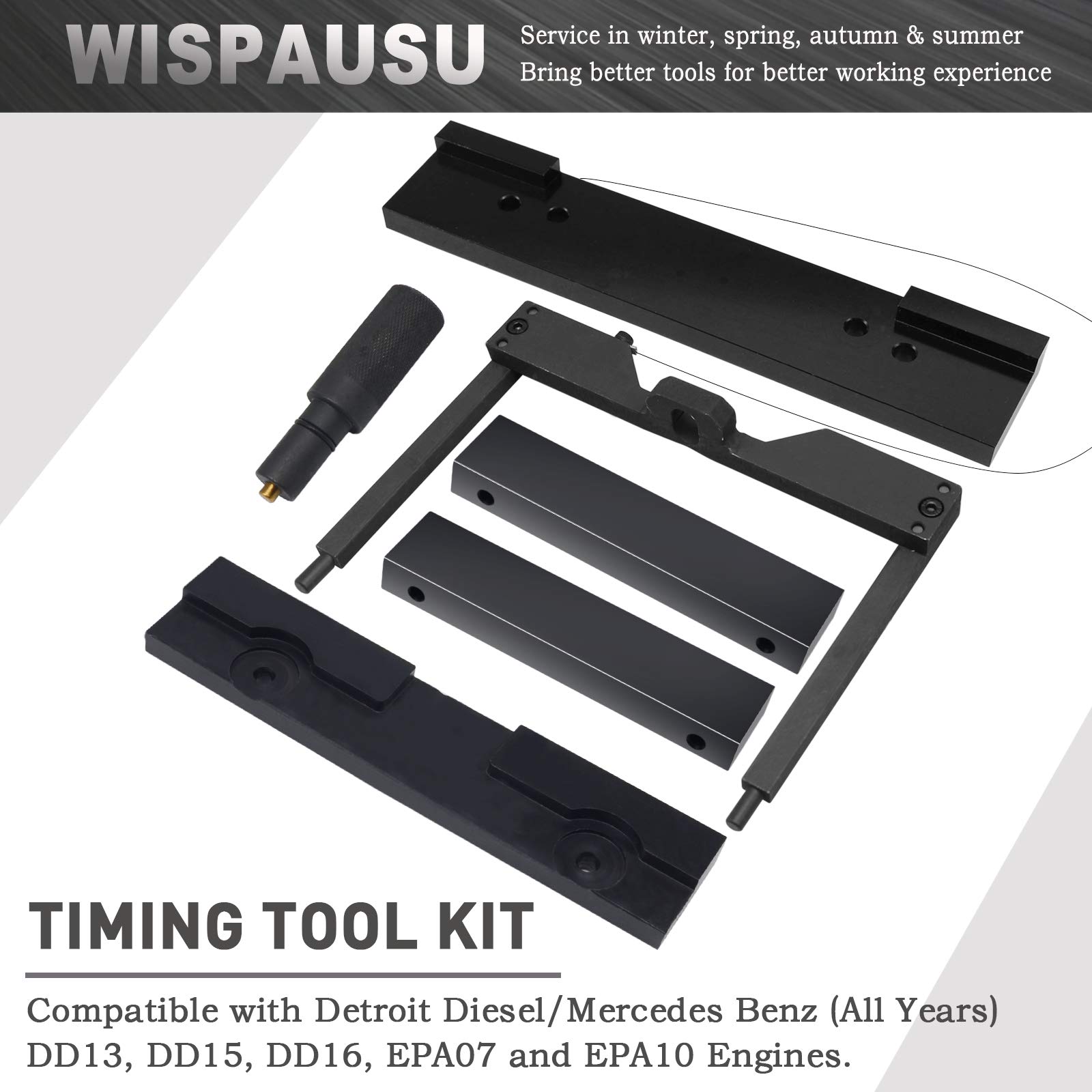 Detroit Diesel DD13 DD15 DD16 Camshaft Timing Tool Kit - OEM Replacement (W470589104000, W470589001500) - Professional Engine Repair Tool for Diesel Truck Maintenance