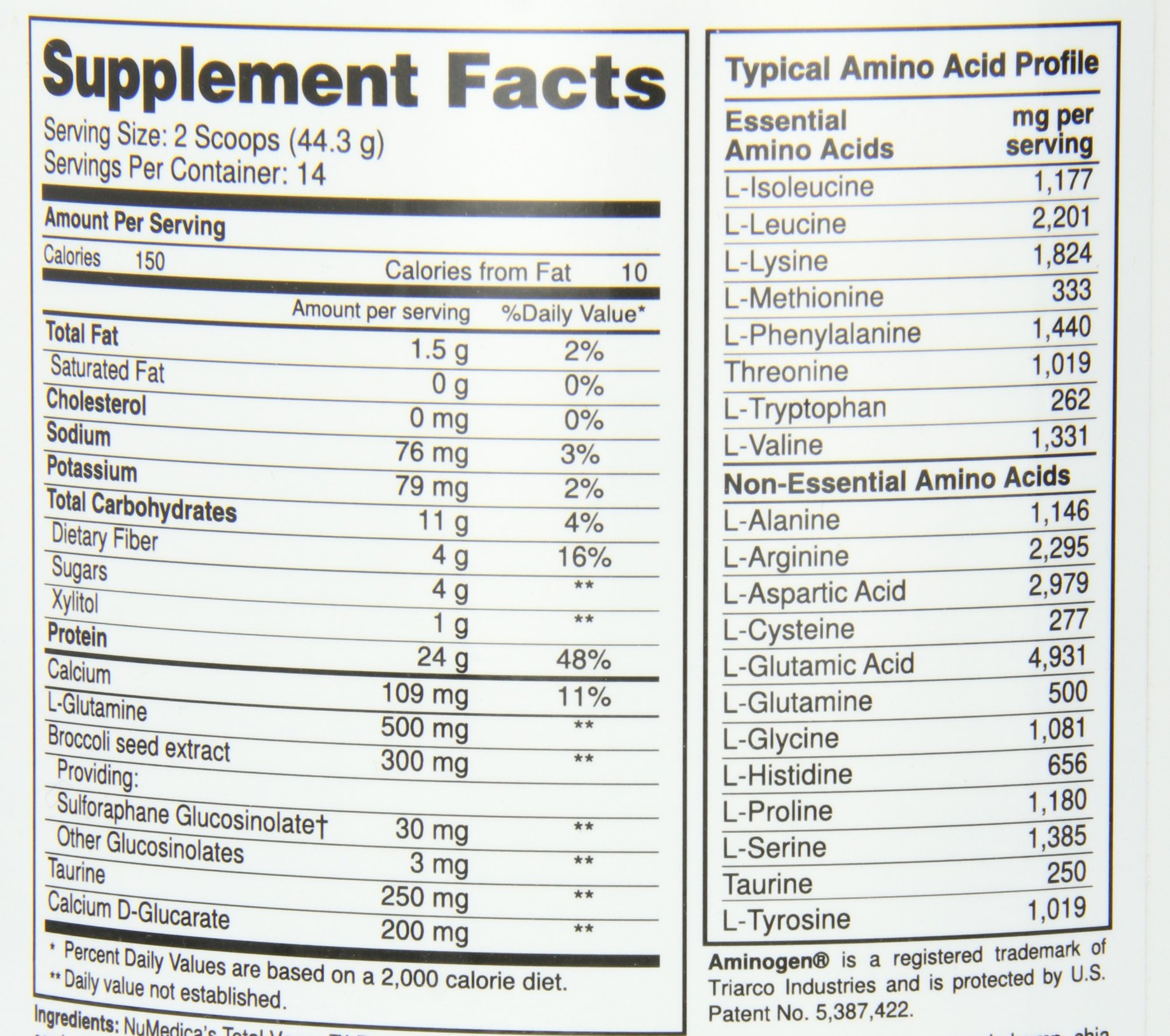 NuMedica Total Vegan Chocolate Delight Protein Powder - 21.86 oz (14 Servings) | Plant-Based Nutrition for Smoothies, Baking & Post-Workout Recovery