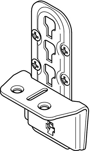 E.H.C Wood Frame Support Connectors for Mattress & Sofa - Adjustable Height, Fits Central Tie Bar & Slatted Frames - Perfect for Bed Frame Reinforcement & Furniture Repair