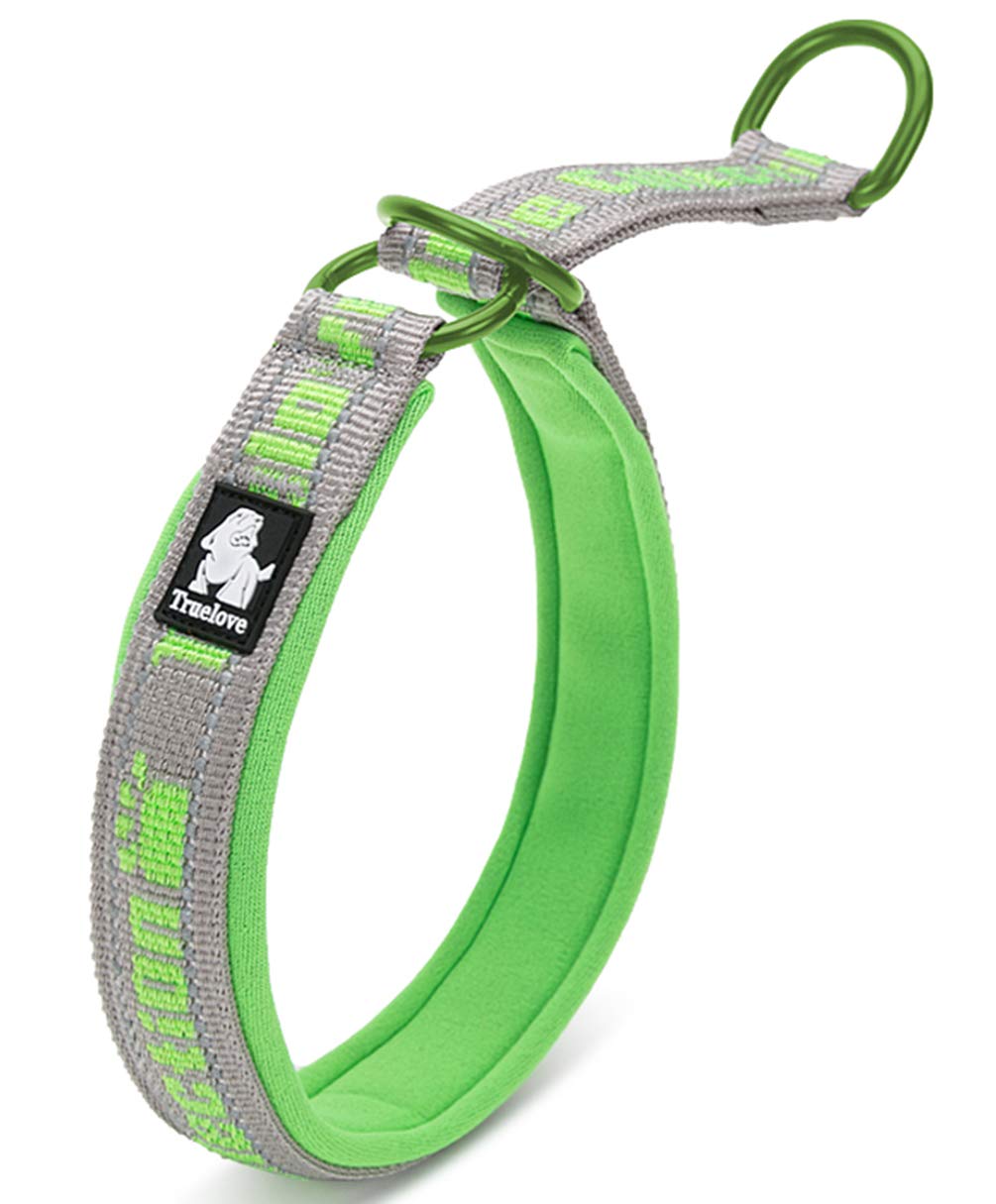 SGODA Heavy Duty Nylon Dog Choke Collar - Adjustable Training Collar for Large Dogs, Green, X-Large - Perfect for Obedience Training & Outdoor Activities