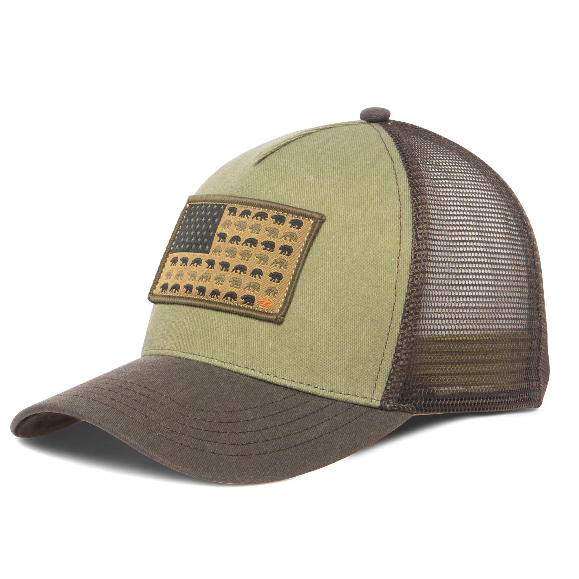 Heritage Line Men's Americana Trucker Hat - Vintage Style Baseball Cap for Casual Wear, Outdoor Activities & Patriotic Events