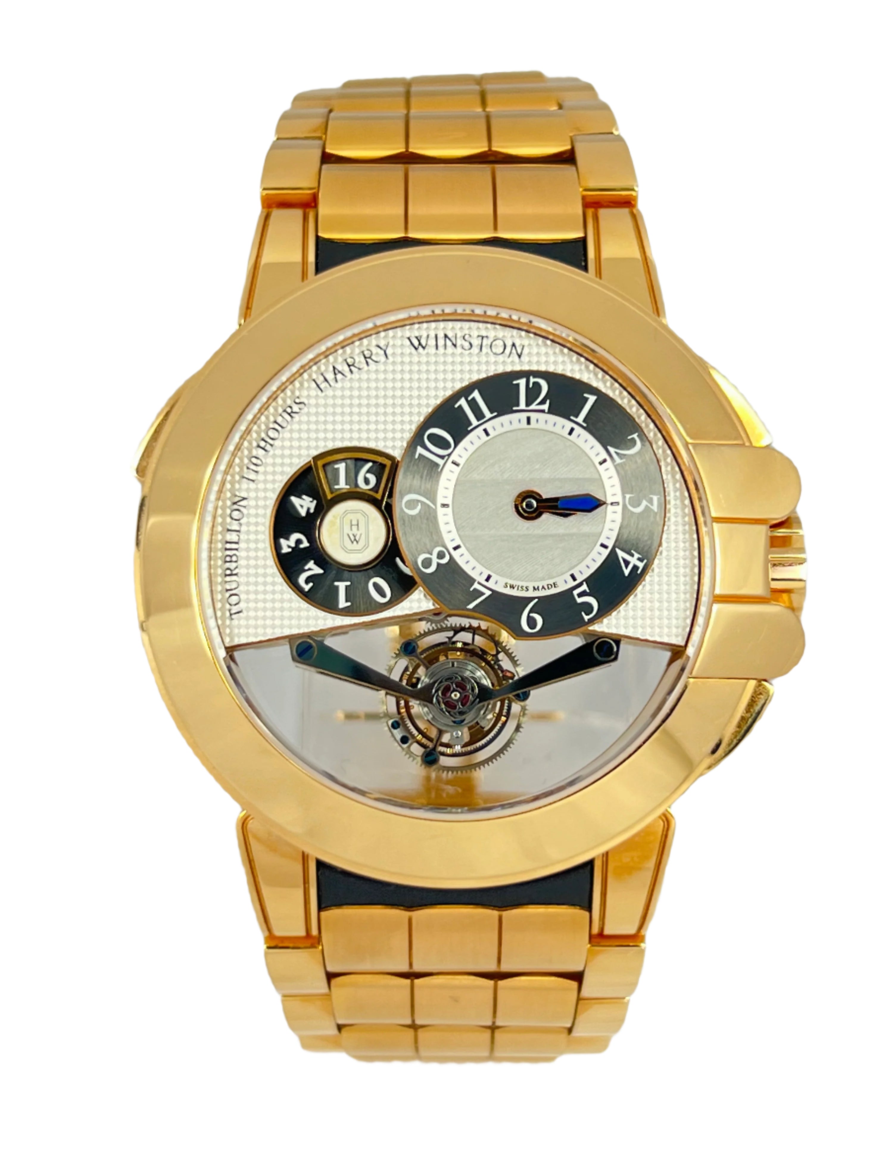 Harry Winston Ocean Tourbillon Big Date 18K Rose Gold Men's Luxury Watch - Perfect for Business Meetings, Formal Events & Collector's Showcase