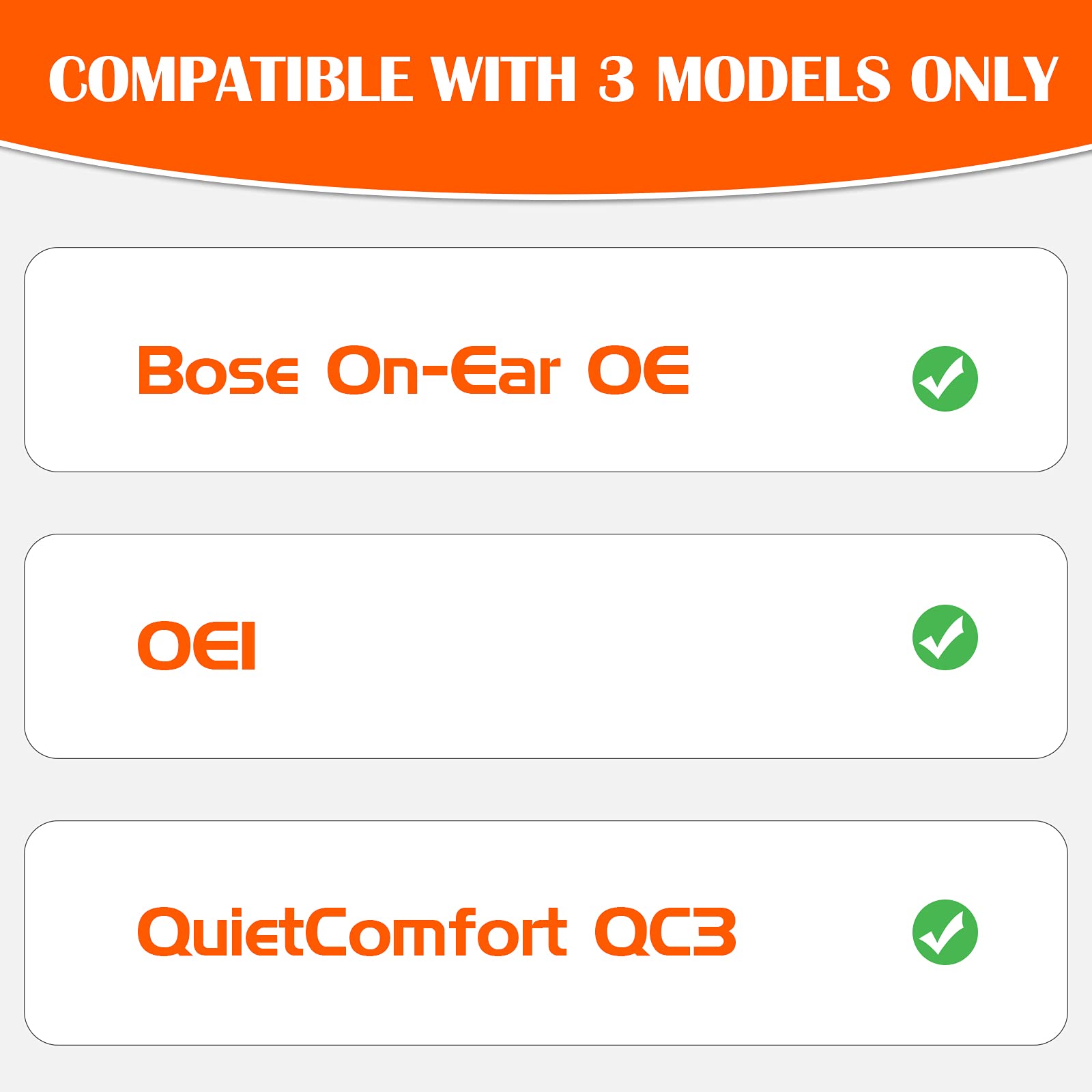 Premium Memory Foam Replacement Ear Pads for Bose On-Ear OE, OE1, QuietComfort QC3 Headphones - Soft Cushion Earpads for Enhanced Comfort & Noise Isolation - Perfect for Gaming, Travel & Office Use
