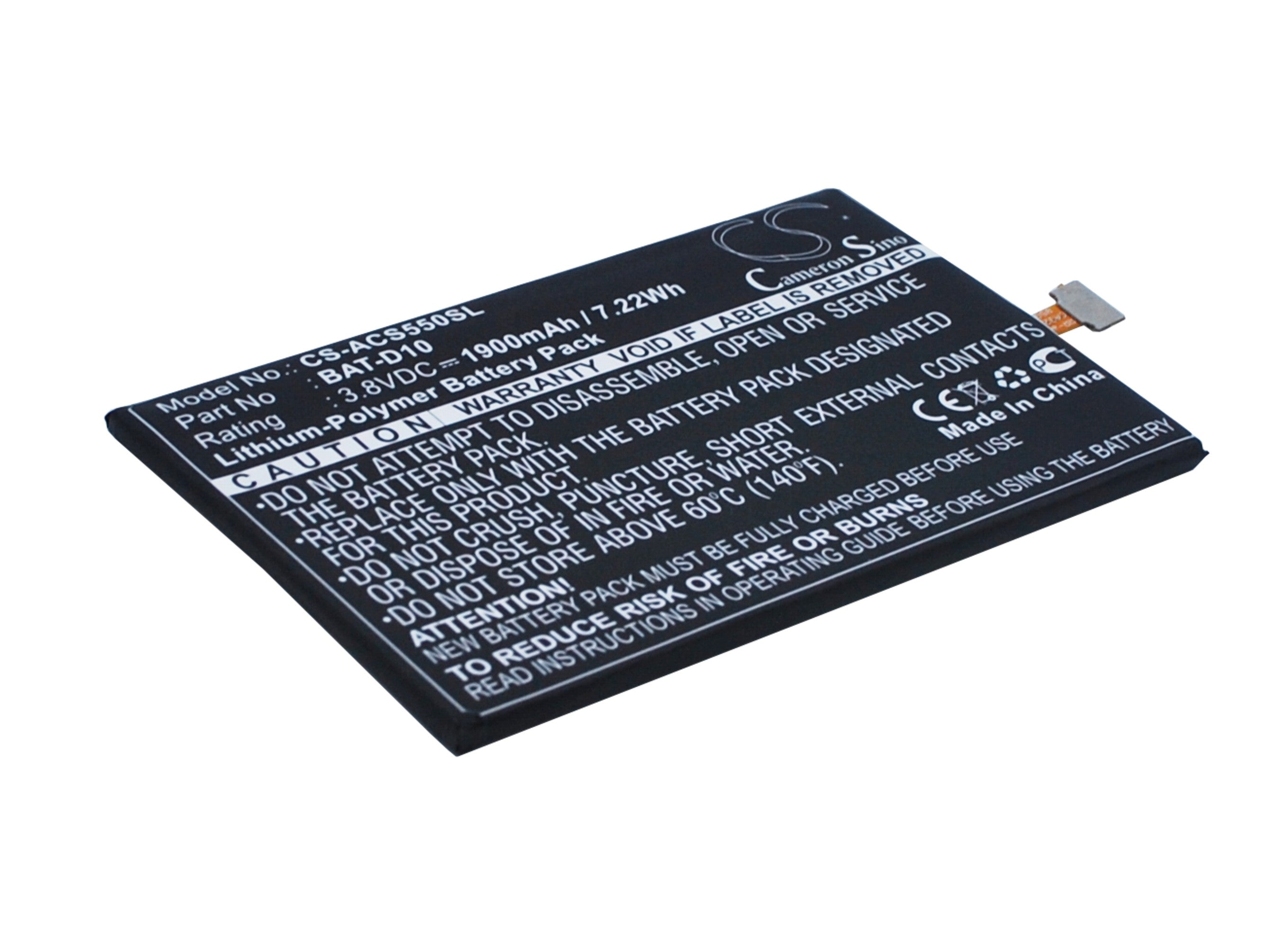 Original Acer Liquid Jade S/Z S56 S57 Replacement Battery - High Capacity 2000mAh Li-ion - Compatible with Acer Liquid Jade Series - Perfect for Travel, Work & Daily Use