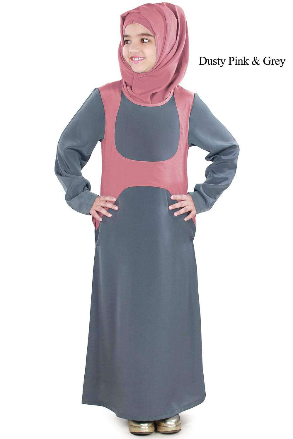 Rabithah Kid's Abaya - Islamic Prayer Dress for Girls - Perfect for Eid, Mosque & Special Occasions