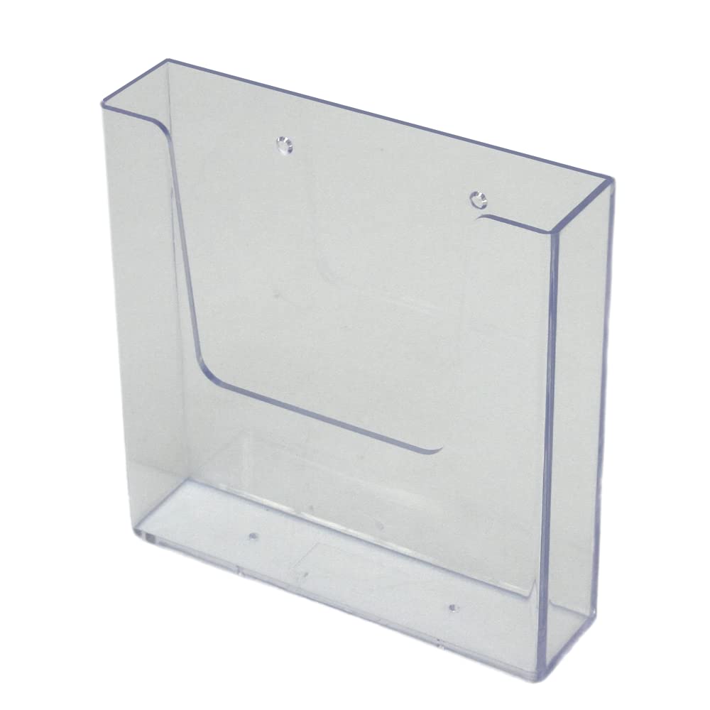 A5 Portrait Wall Mounted Leaflet Holder - Menu Display Stand with Clear Pockets for Restaurants, Cafes, Offices & Retail Stores - Durable Acrylic Document Organizer for Brochures, Flyers & Business Cards