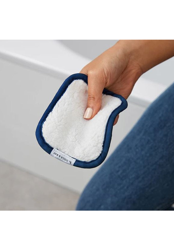 Dock & Bay Eco-Friendly Reusable Makeup Remover Pads - Soft & Washable Cotton Rounds for Gentle Face Cleansing | Perfect for Travel, Daily Skincare & Sustainable Beauty Routine