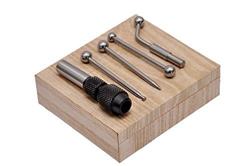 Precision Edge Finder Set for CNC & Milling Machines - Wiggler Tool Kit with 4-Piece Measuring Instruments for Accurate Centering & Alignment (Workshop & Metalworking Use)