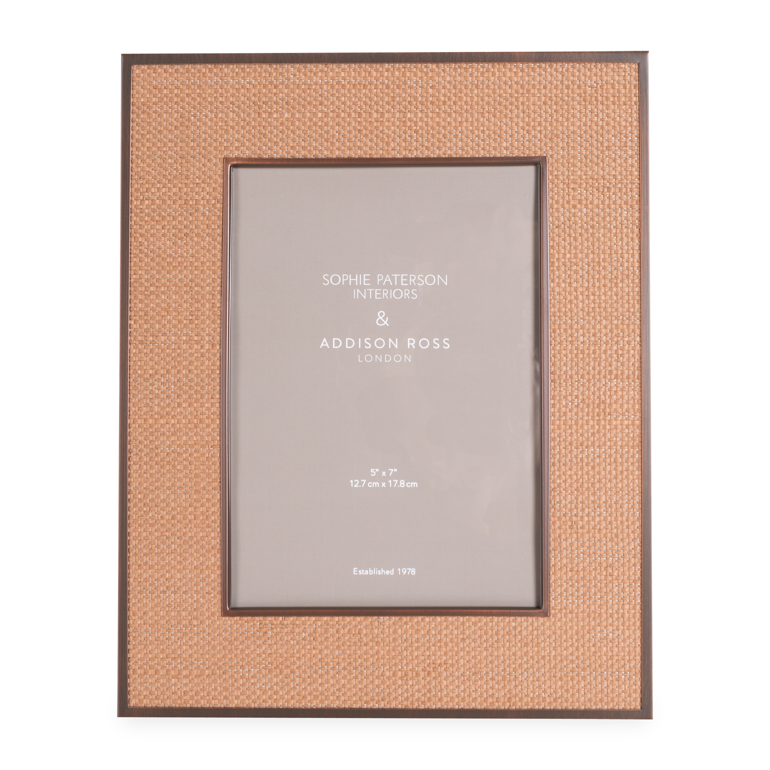 Natural Rattan Frame with Almond Finish - Stylish Home Decor for Living Room, Bedroom, or Patio