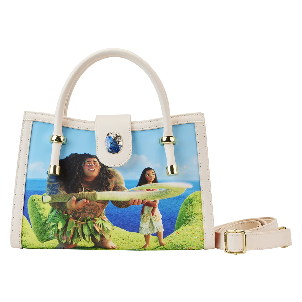 Loungefly Disney Moana Princess Scene Series Crossbody Bag - Stylish Shoulder Purse for Women, Girls | Perfect for Cosplay, Disney Parks, Travel & Everyday Use