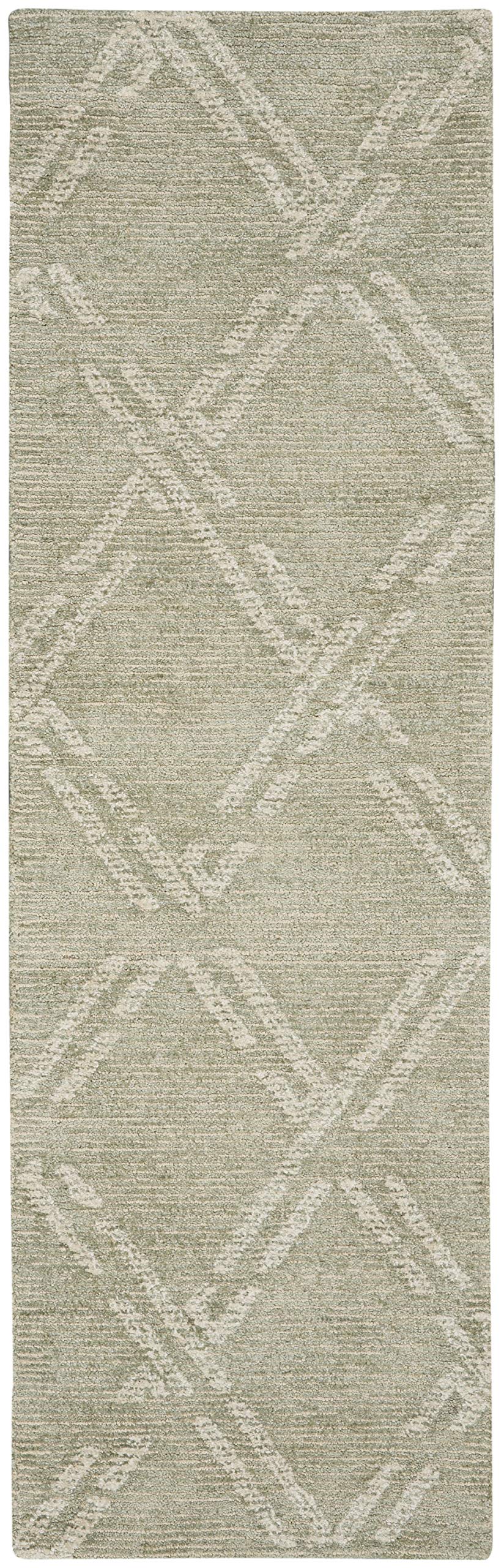 Nourison Venosa Modern Green Ivory 2'3