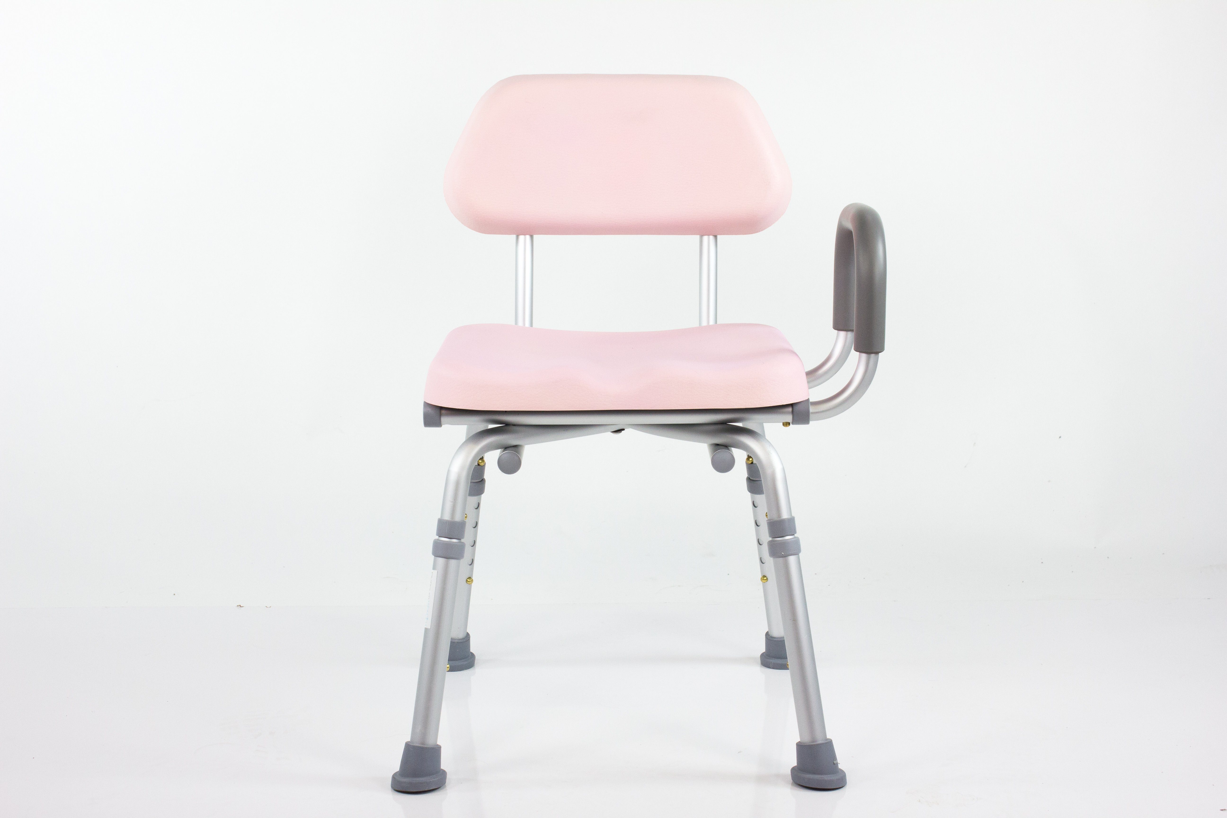 ComfortAble™ Deluxe Padded Bath Shower Chair with Armrests - Non-Slip & Adjustable Height for Elderly & Disabled Safety in Bathroom