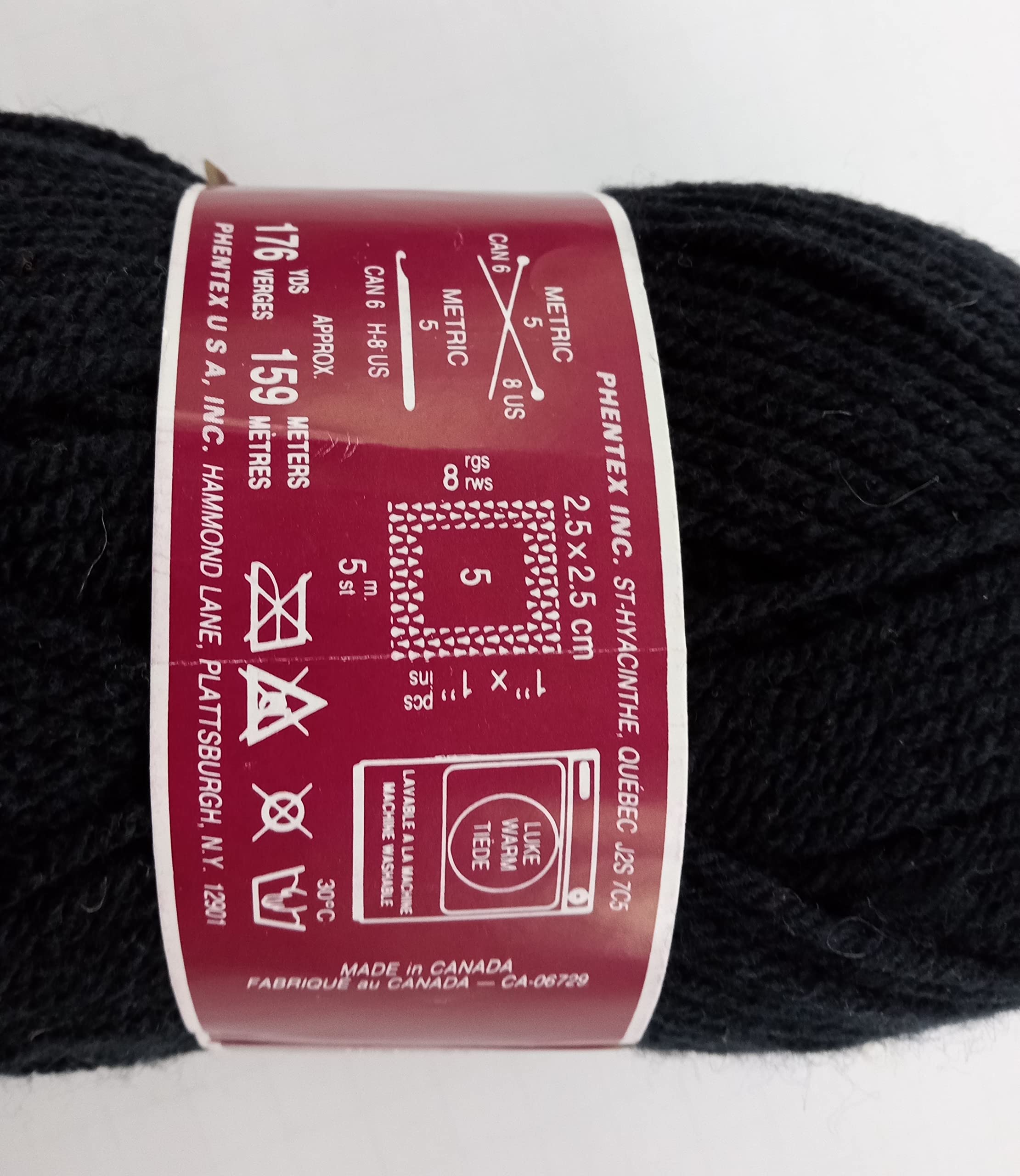Premium Black Worsted Weight Knitting & Crochet Yarn - Soft, Durable, and Versatile for Scarves, Hats, and Blankets | Perfect for DIY Crafting and Cozy Winter Projects
