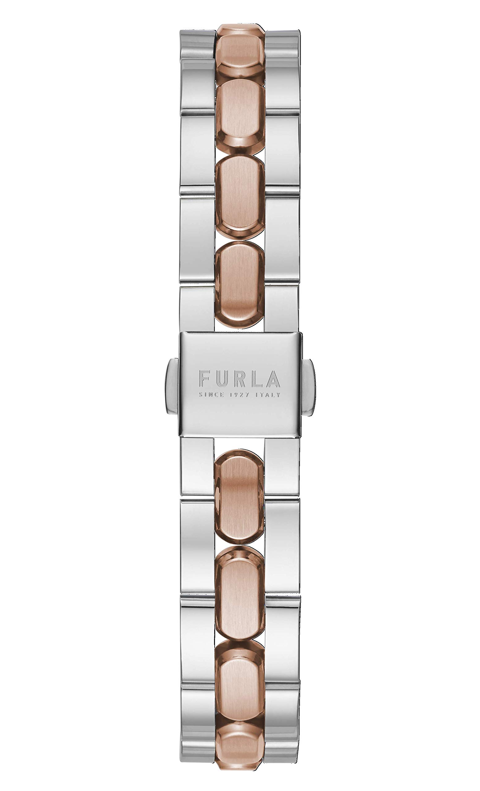 Furla Women's Elegant Dress Watch with Silver & Rose Gold Case - Model WW00002004L5 | Perfect for Office, Formal Events & Special Occasions