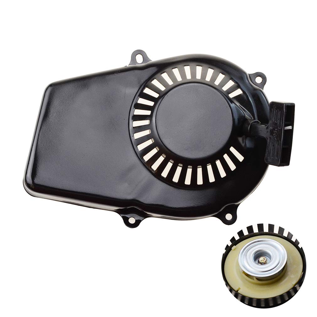 GOOFIT 2-Stroke Pull Start Recoil Starter Assembly - Compatible with ET650 ET950 Lawn Mower & Generator Engine - Durable Black Replacement Part - Perfect for Lawn Mower Repair & Small Engine Maintenance
