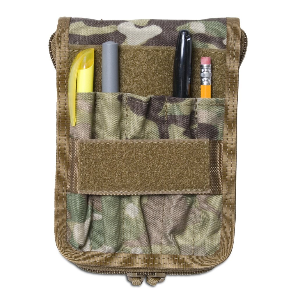 Tactical Notebook Cover for Canadian Field Message Pad | Durable Military Organizer with Utility Strap | Fits 6.75