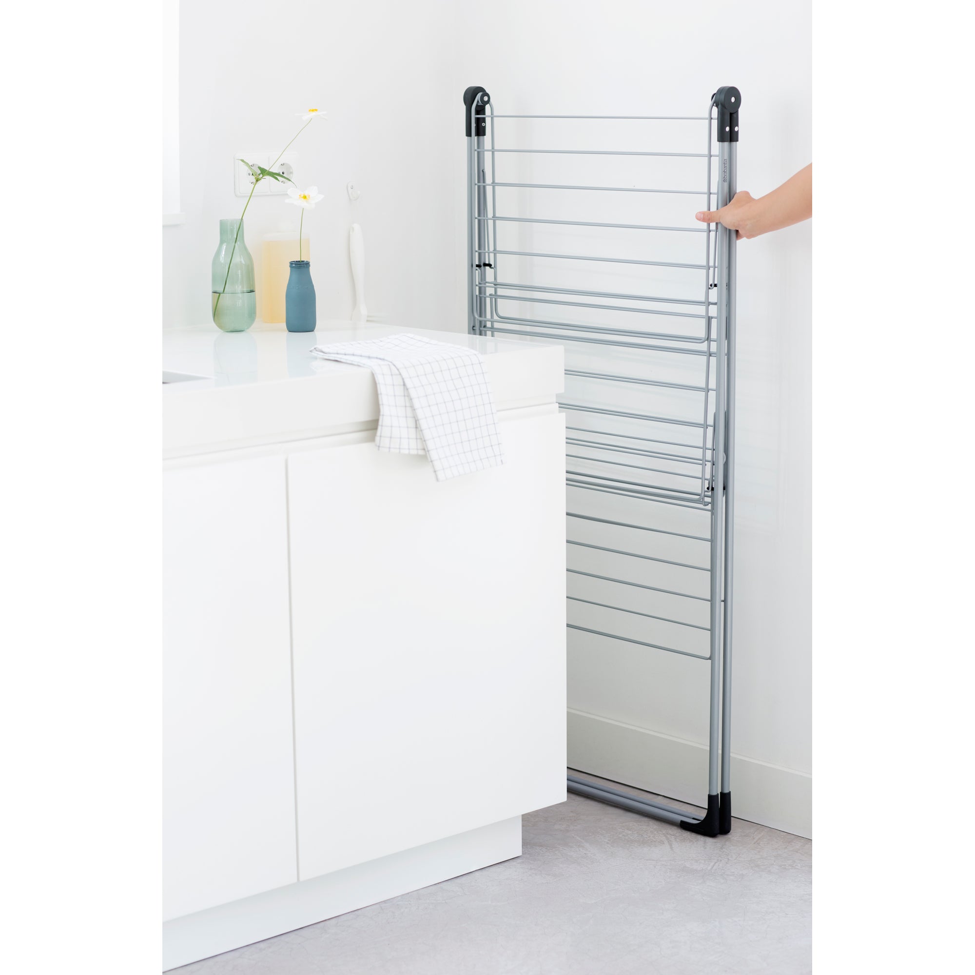 23 Meters Foldable Drying Rack Tower - Space Saving Laundry Clothes Hanger for Indoor & Outdoor Use - Perfect for Apartments, Camping, and Small Spaces