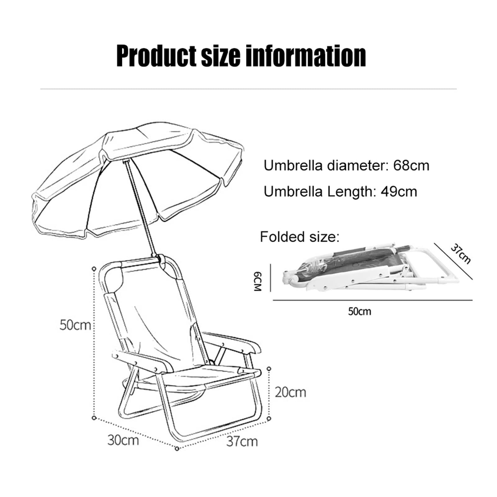 **Kids Camping Chair - Lightweight Portable Folding Beach Chair with Adjustable Sunshade Umbrella, Pink Outdoor Chair for Toddlers & Children - Perfect for Beach, Picnic, Camping & Backyard Play**