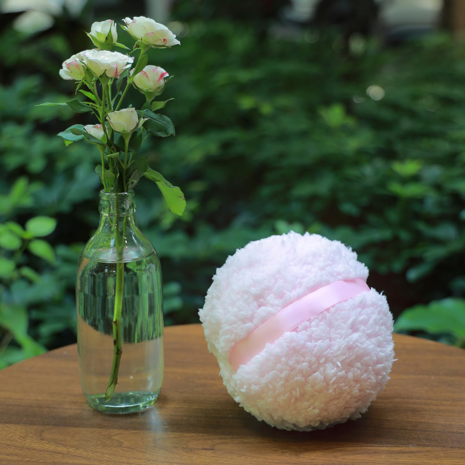 Extra Large Body Powder Puff (6” x 3”) - Oversize Powder Applicator for Loose & Body Powder - Soft Dusting Puff for Women - Perfect for Post-Shower, Baby Care & Makeup Setting