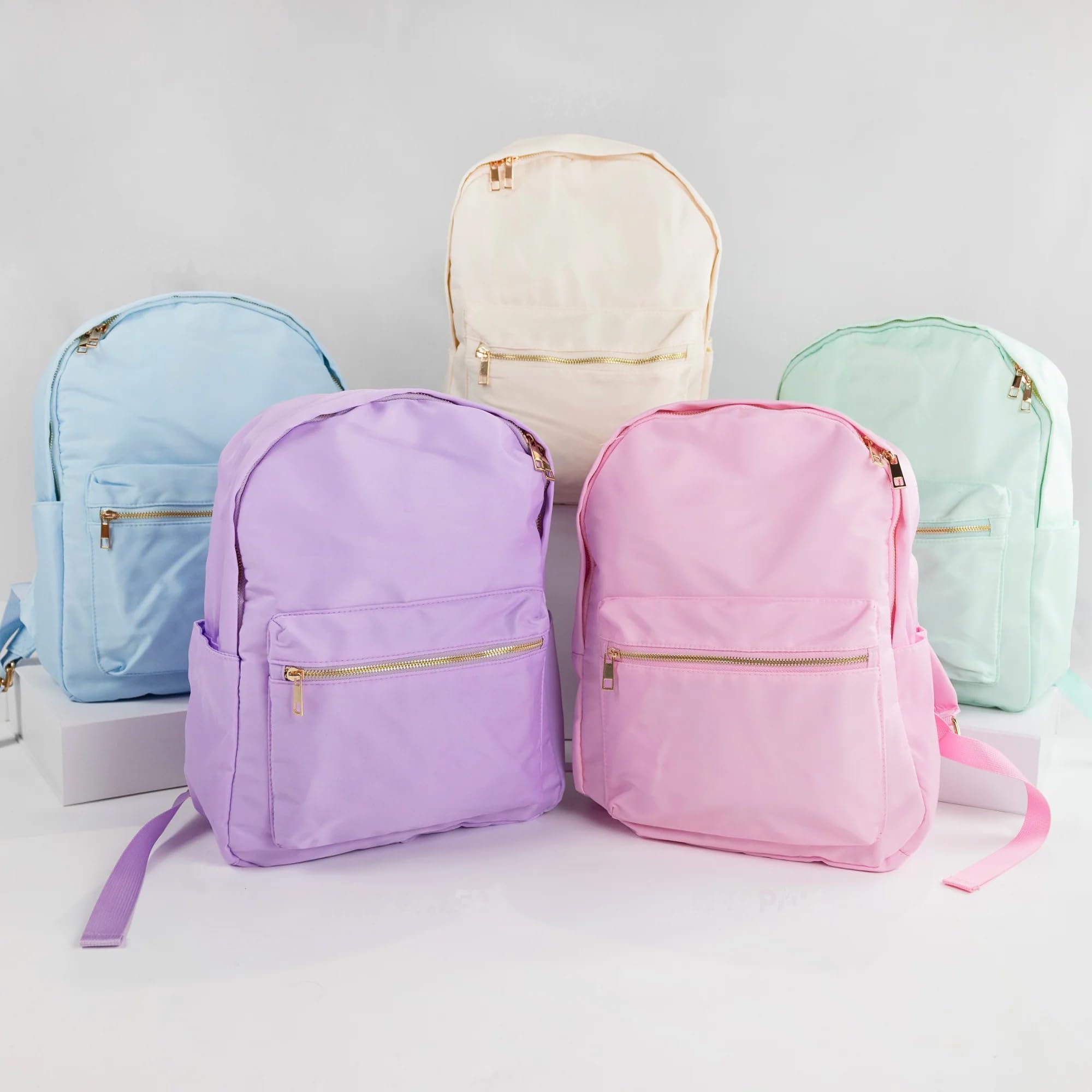 **Personalized Kids Backpack for School - Custom Name Patch Nylon Bookbag for Boys & Girls - Durable Preppy Backpack for Birthday, Christmas Gifts - Perfect for Daily Use, Travel & Outdoor Adventures**