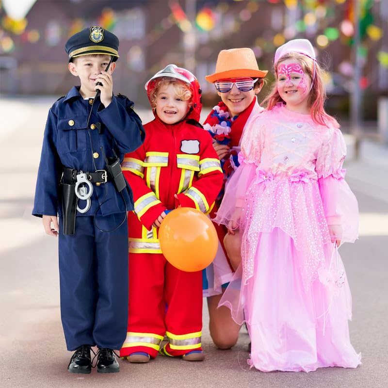 Kids Police Costume Set - Officer Uniform with Hat, Badge & Accessories for Halloween, Dress-Up & Role Play | Perfect for Parties, School Events & Pretend Play