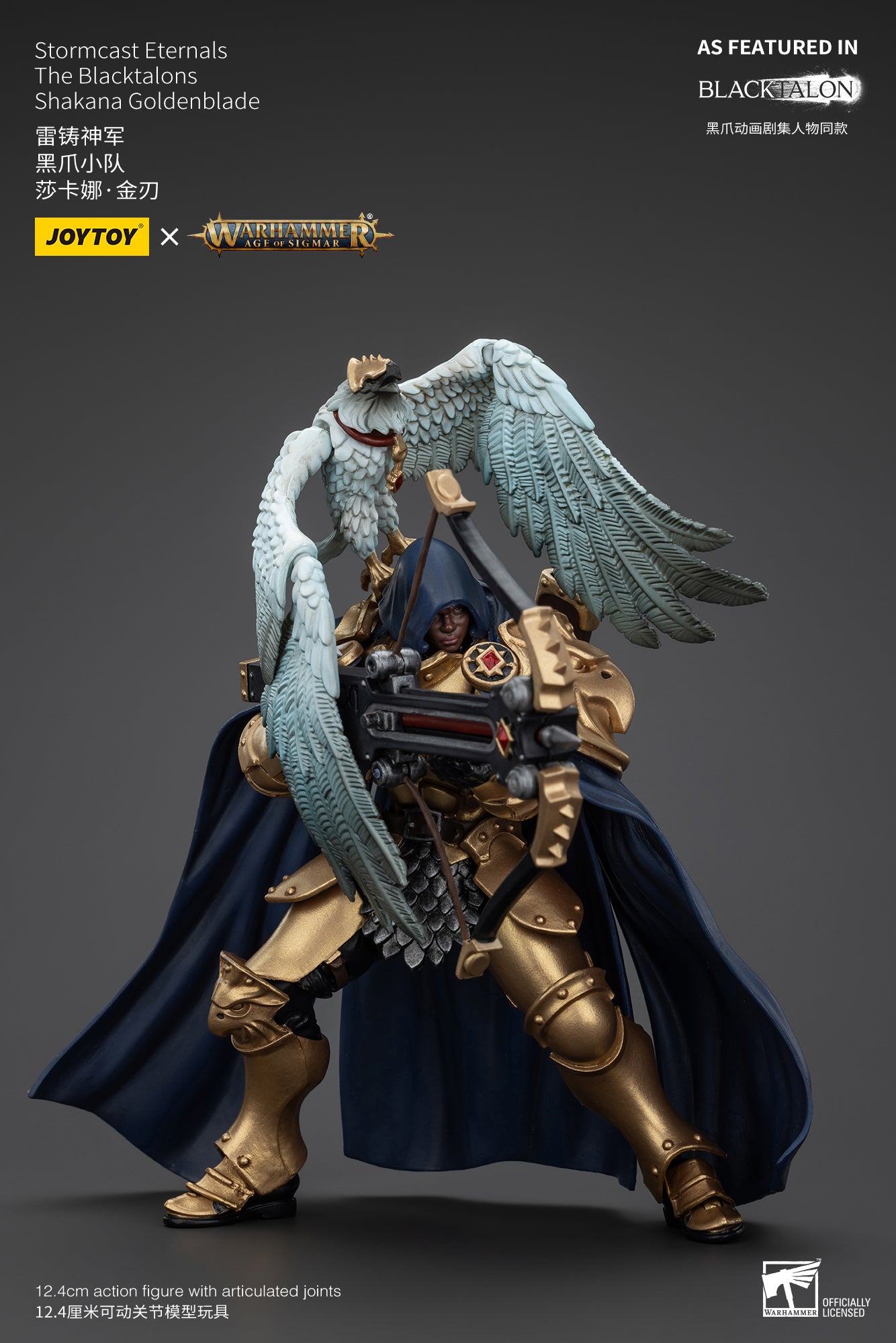 1/18 JOYTOY 4-Inch Action Figure - Warhammer Age of Sigmar Stormcast Eternals The Blacktalons - Collectible Miniature for Tabletop Gaming & Display