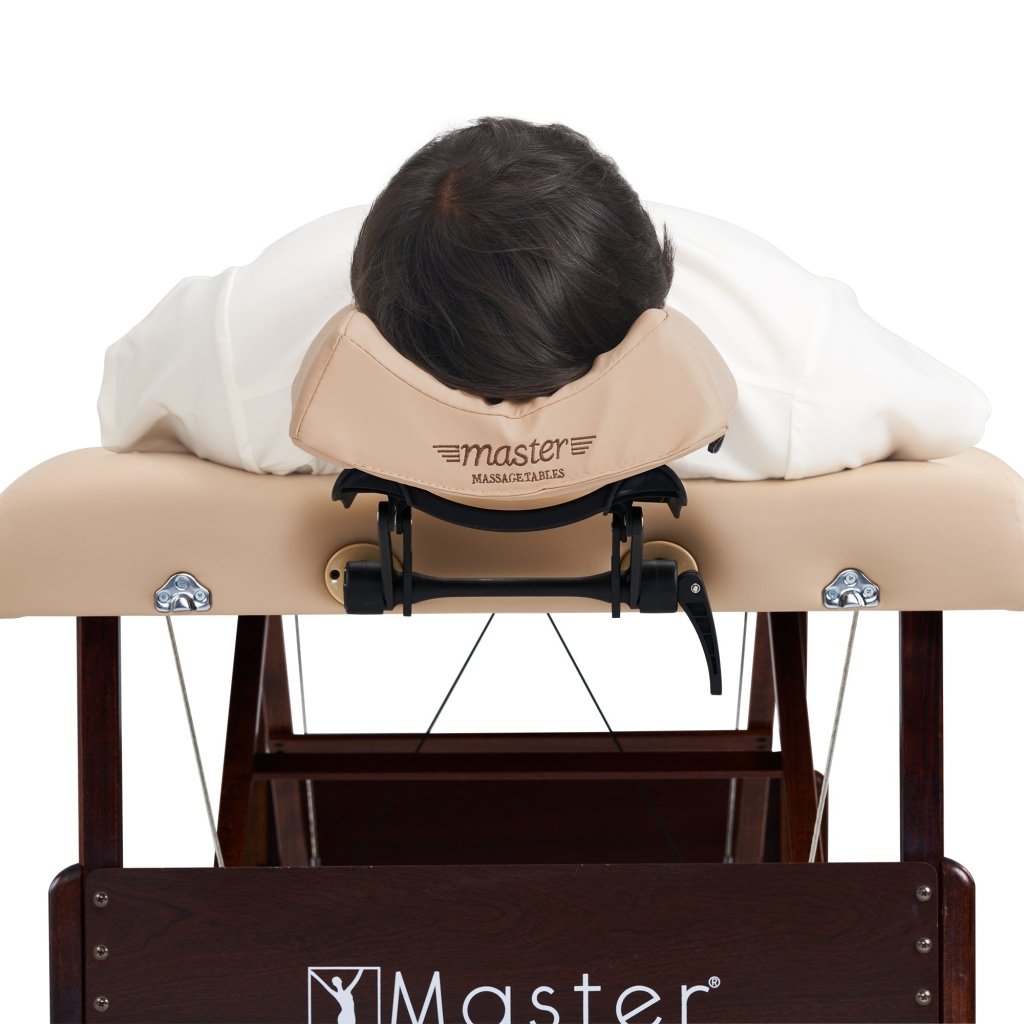 6-Way Adjustable Ergonomic Face Cradle for Massage Tables - Universal Size Headrest Pillow with Support Bracket for Salon Beds | Perfect for Deep Tissue, Swedish & Sports Massage Therapy Sessions