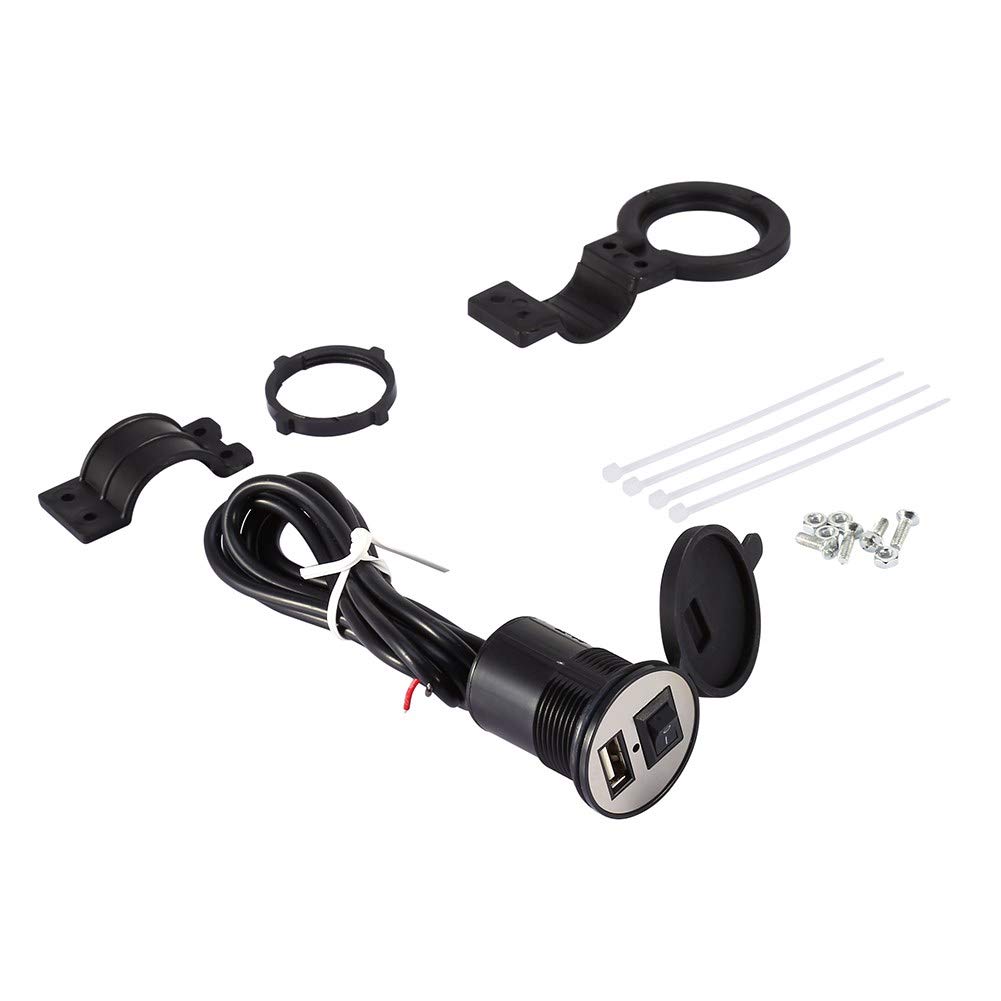 Waterproof 12V Motorcycle USB Charger - Power Socket for Phones on Rides