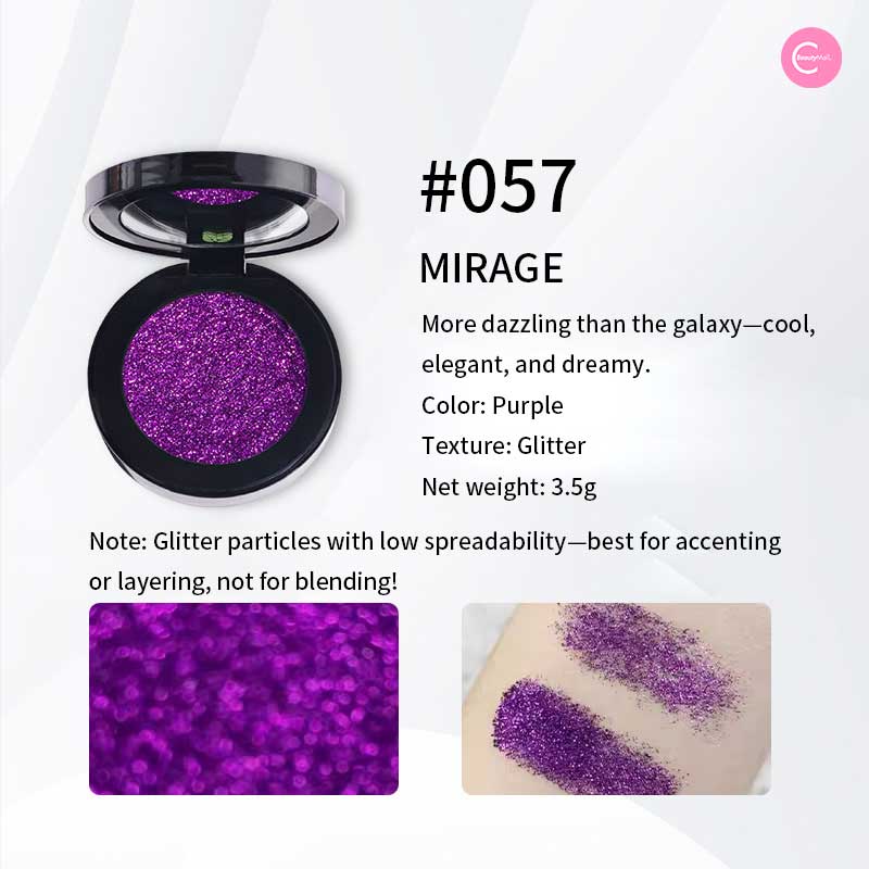 SUET NEI Glitter Red Diamond Single Eyeshadow - Long Lasting Pigmented Makeup for Party & Night Out Looks