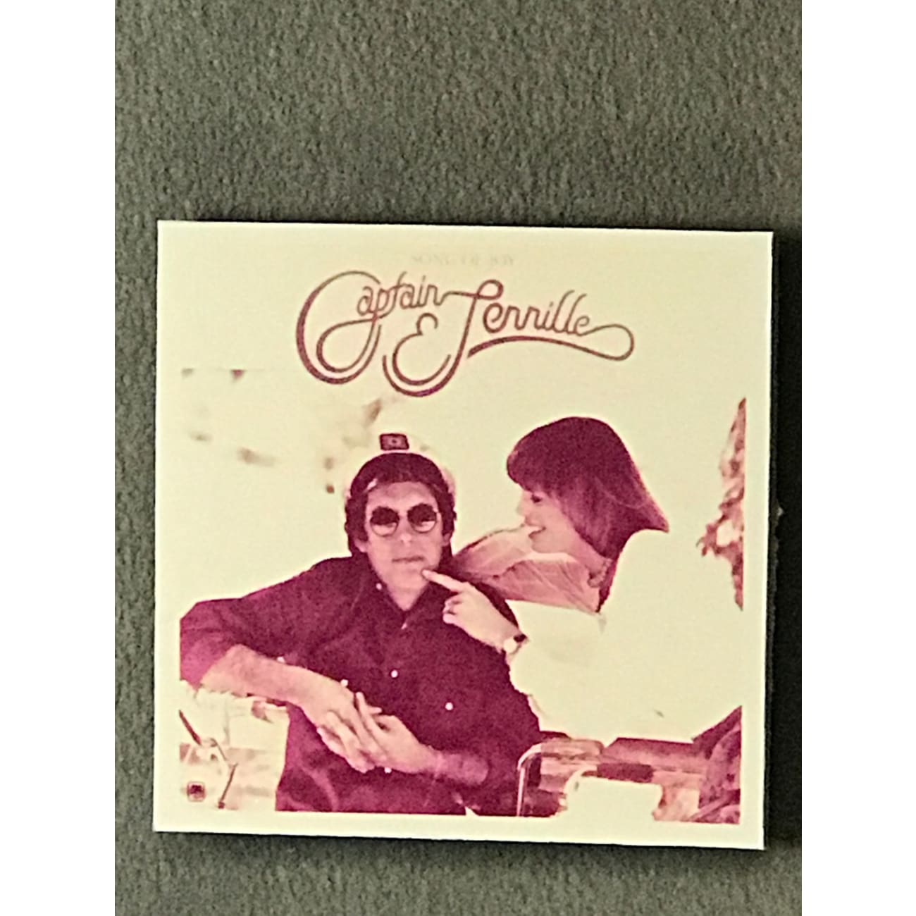 Captain & Tennille Song Of Joy RIAA Platinum LP Award Presented to Neil Sedaka - Rare Collectible Vinyl Record for Music Enthusiasts & Memorabilia Collectors - Perfect for Display in Home, Office, or Music Studio
