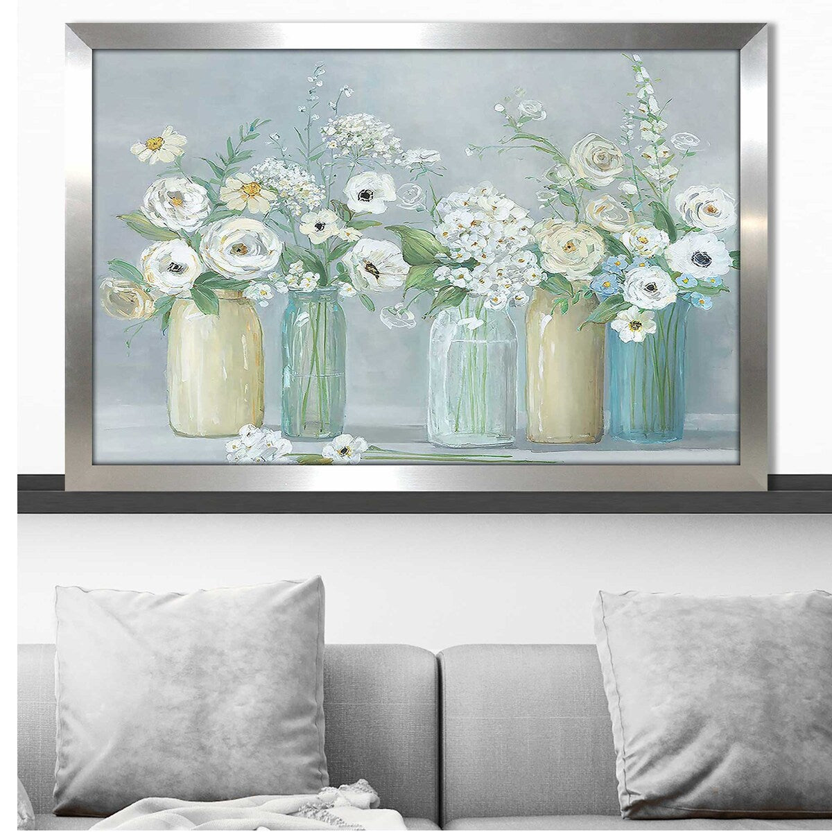 Blooming Meadow Beauties Acrylic Wall Art Print - Vibrant Floral Decor for Living Room, Bedroom & Office