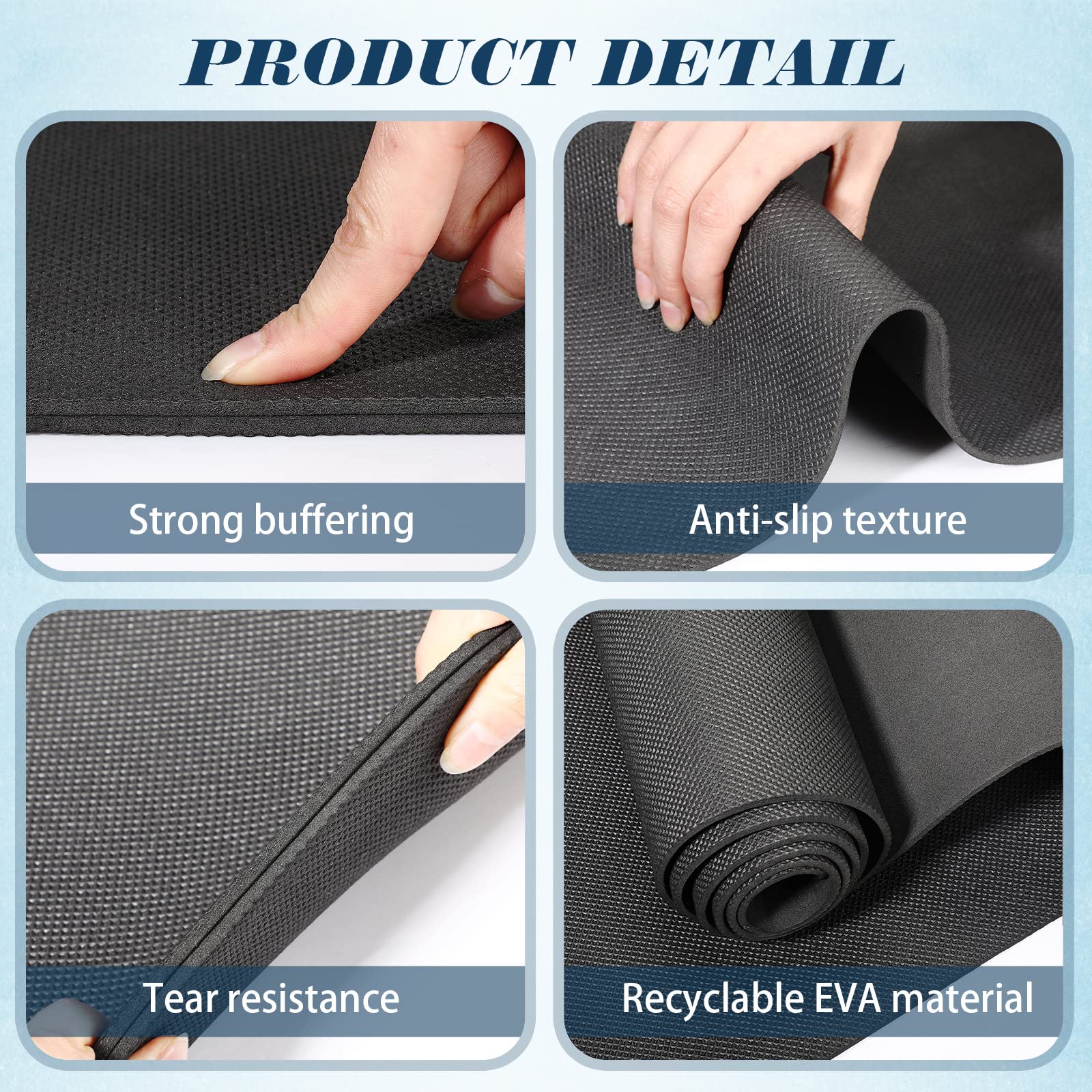 10 Pack Non-Slip Yoga Mats Bulk - 68
