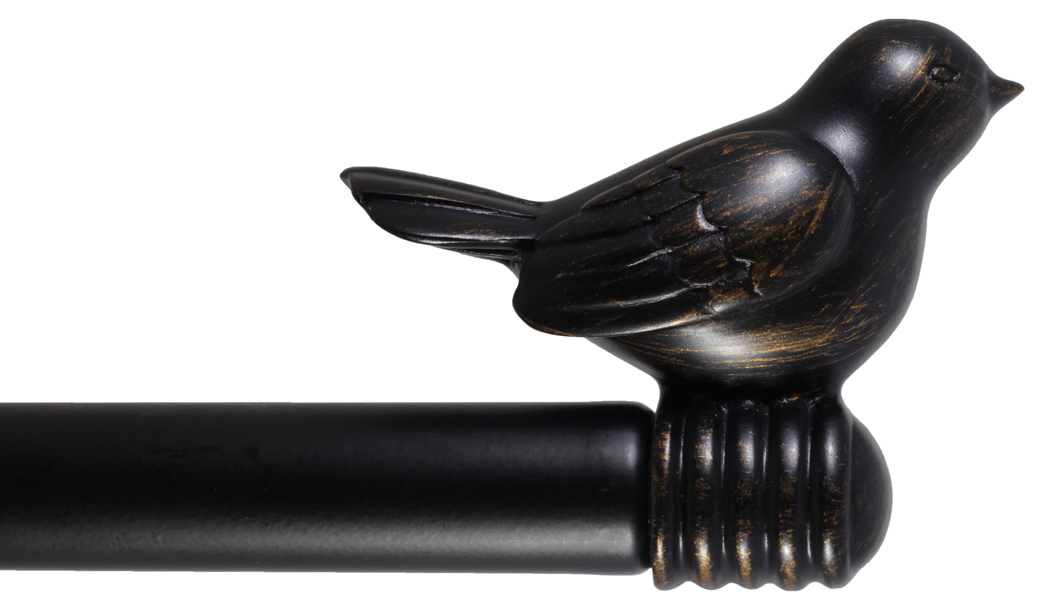 Stylish Birds Window Curtain Rod Set with Finials - Elegant Home Decor for Living Room, Bedroom & Nursery