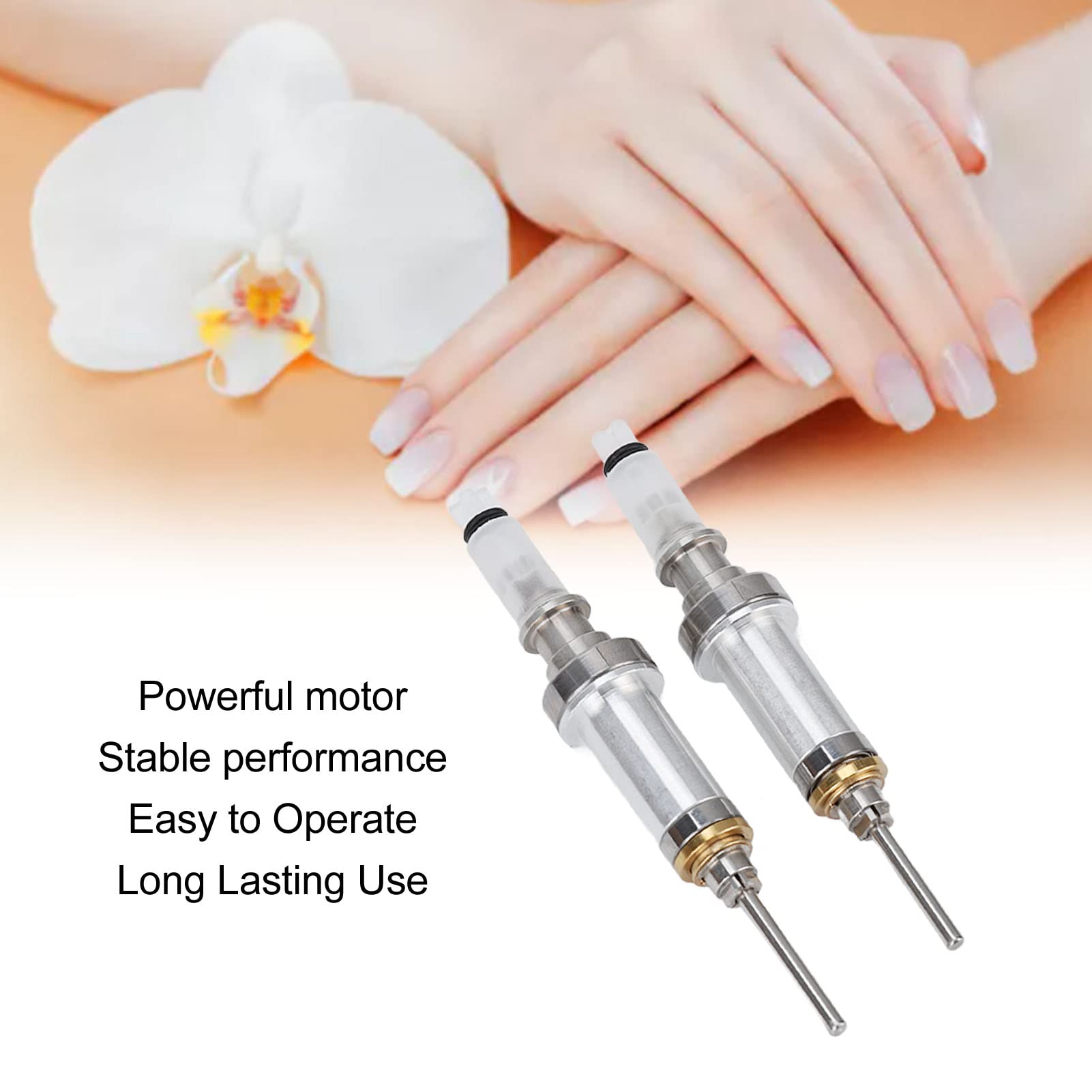 Professional High-Speed Nail Drill Spindle & Polisher Handle - Efficient Electric Nail File for Salon & Home Manicure/Pedicure - Perfect for Nail Art, Acrylics & Gel Extensions