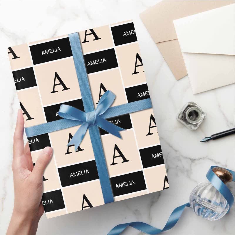 Custom Personalized Name Happy Birthday Wrapping Paper | Made in USA | 58