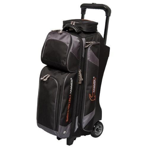 Premium Triple Roller Bowling Bag - Black/Carbon Design for Easy Transport | Perfect for League Play, Tournaments & Practice Sessions
