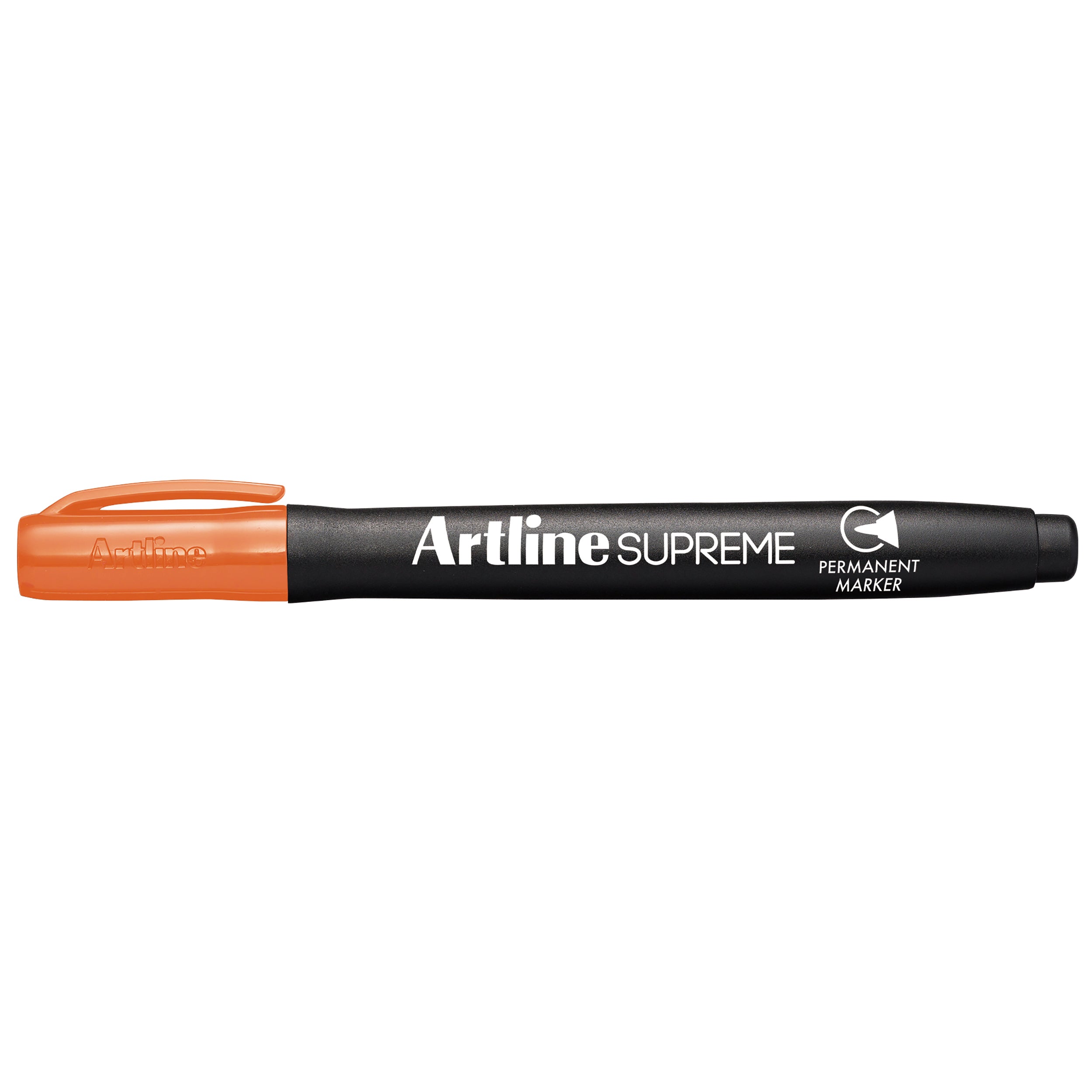 Artline Supreme Permanent Marker - Orange, Pack of 12 - Bold, Fade-Resistant Ink for Office, School & DIY Projects