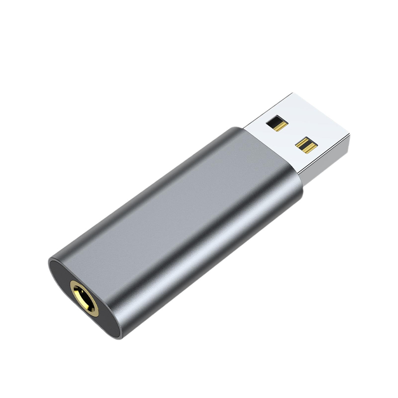 USB Audio Adapter for PC - 3.5mm Headphone Jack Sound Card | Plug & Play USB Headset Converter | No Driver Needed for Gaming, Streaming & Video Calls | Perfect for League of Legends, Zoom Meetings & Online Classes